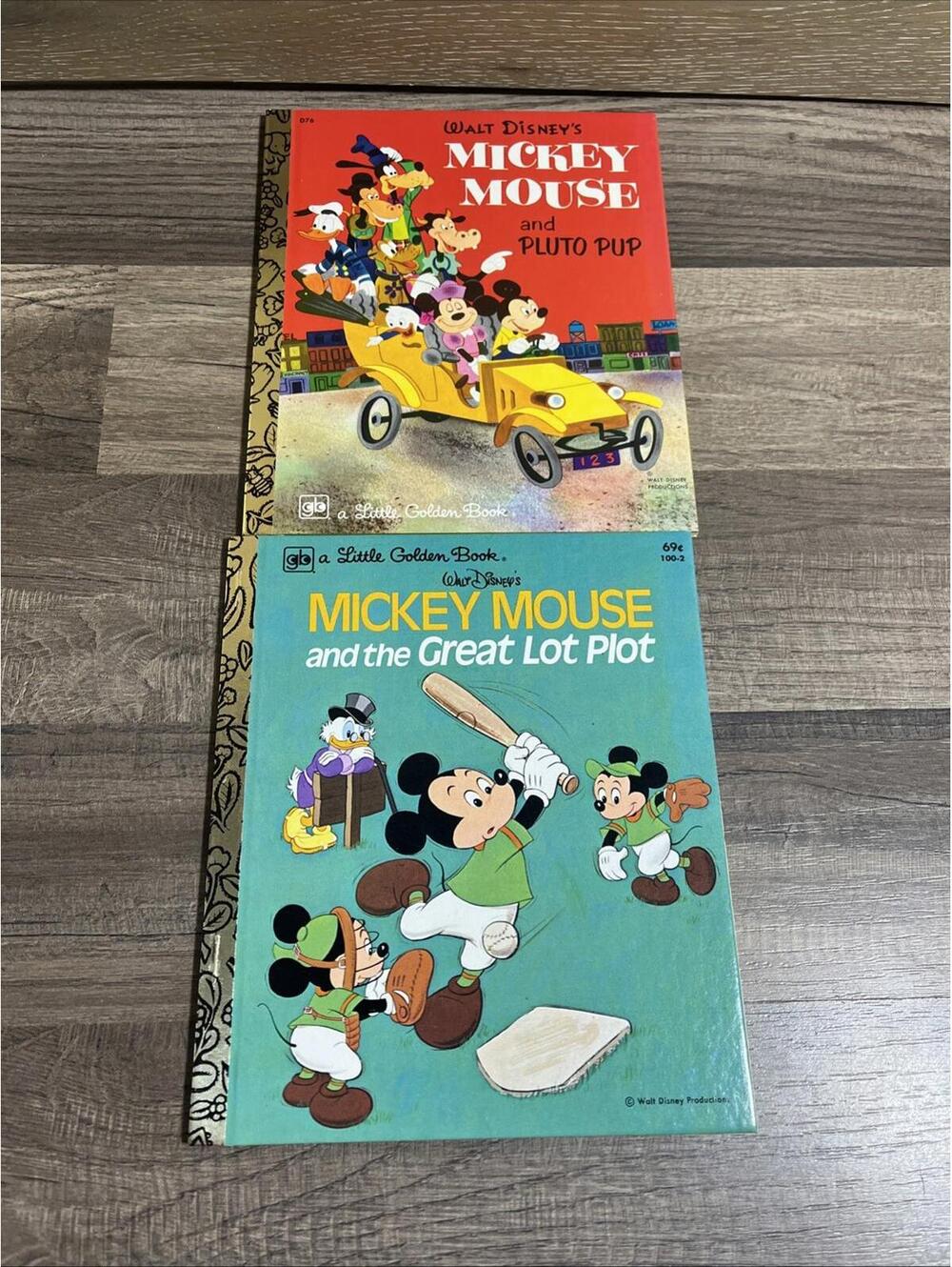 2 Mickey Mouse Little Golden Books